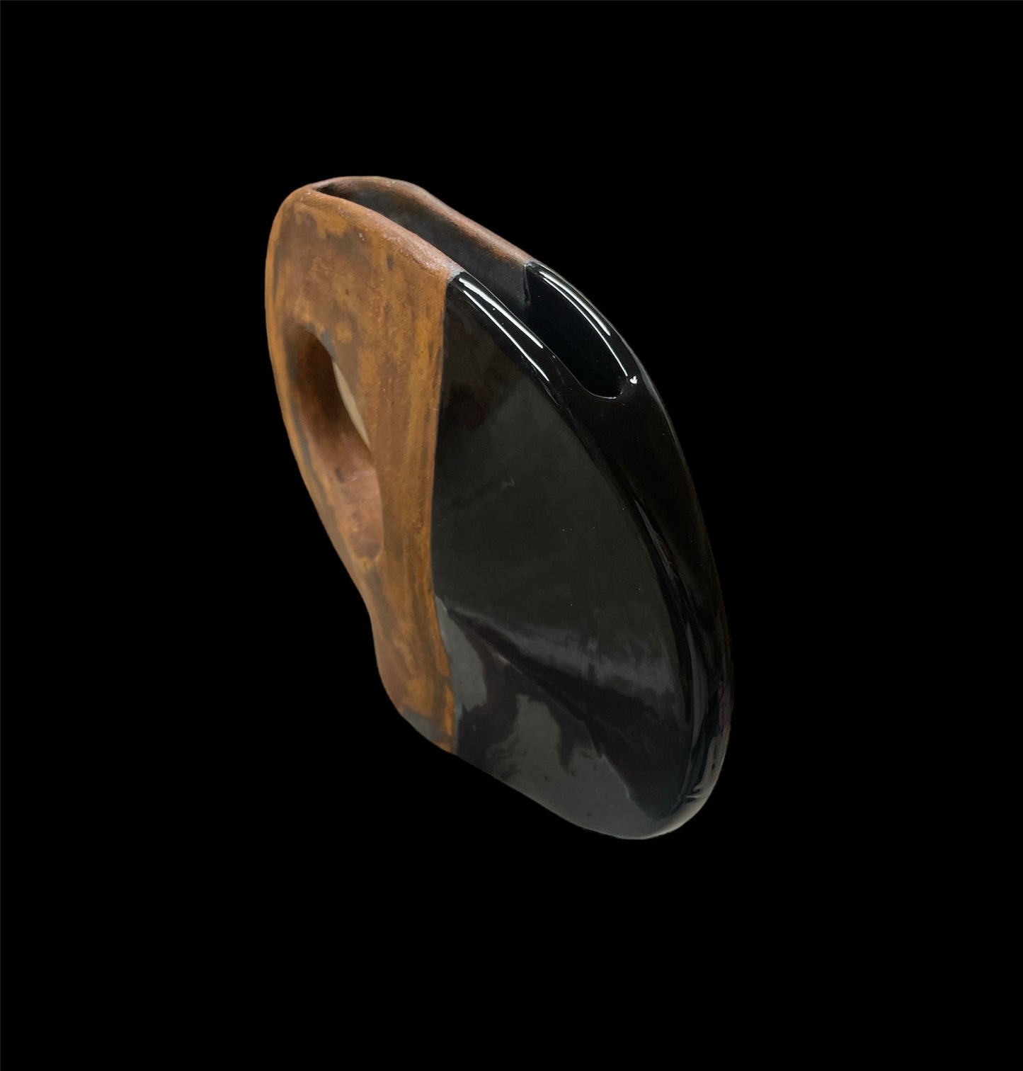 Vaso corten lucido