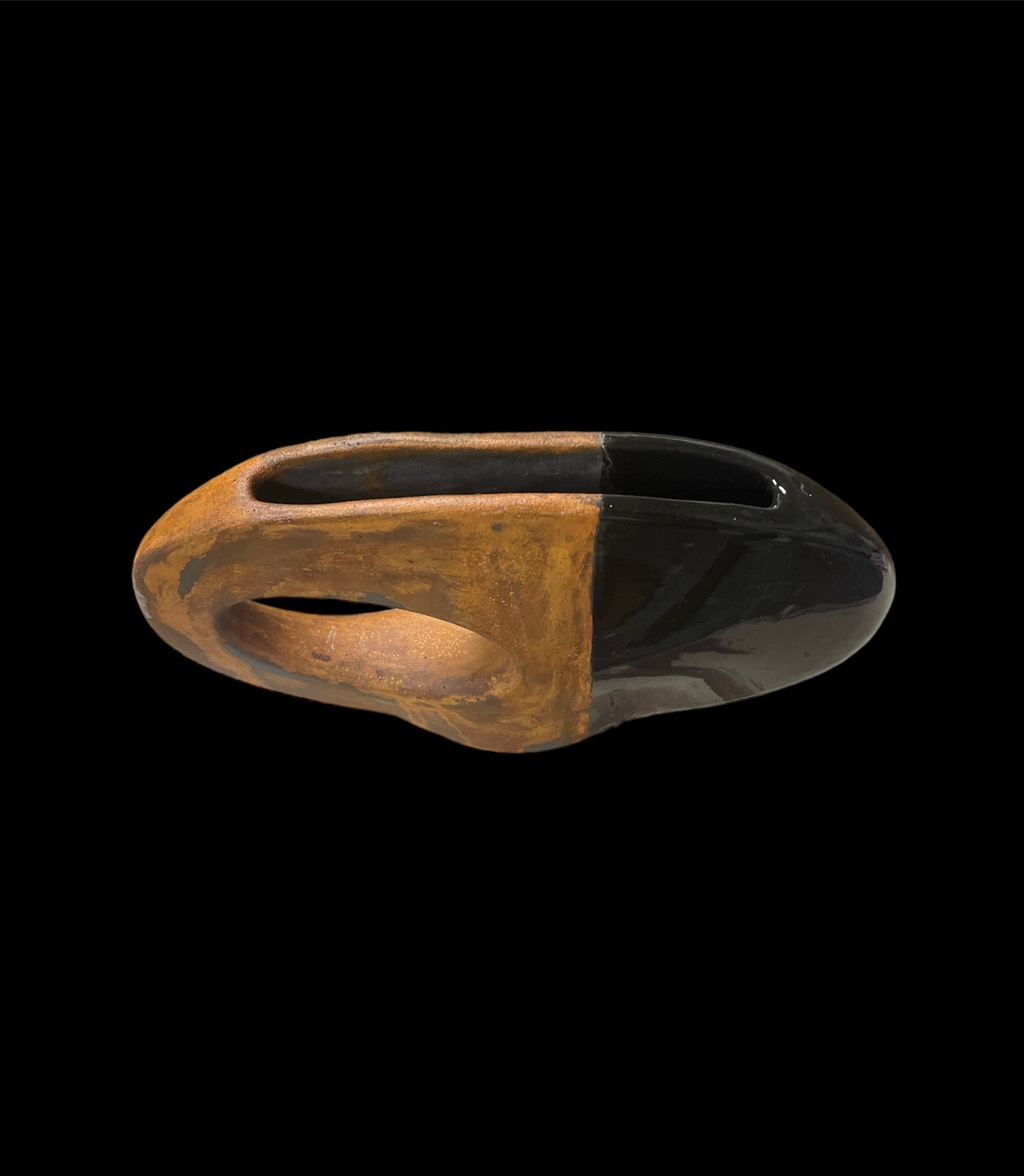 Vaso corten lucido
